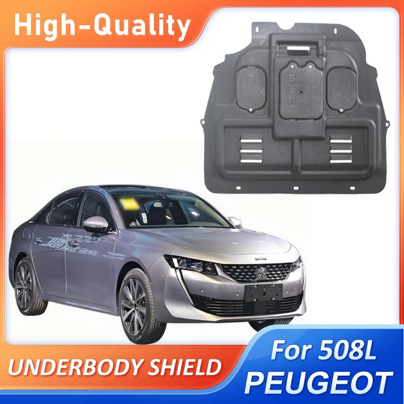 Передняя крышка под двигателем для Peugeot 508L 2019 2020 2021, защитная пластина под днищем, защитная пластина, защитная панель двигателя автомобиля