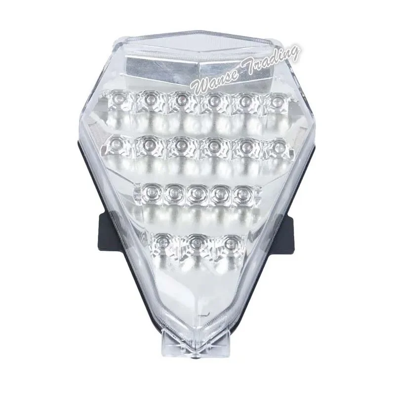 Waase-luz trasera cromada para Yamaha YZF R6 RJ11 2006 2007, intermitentes de freno, luz LED integrada