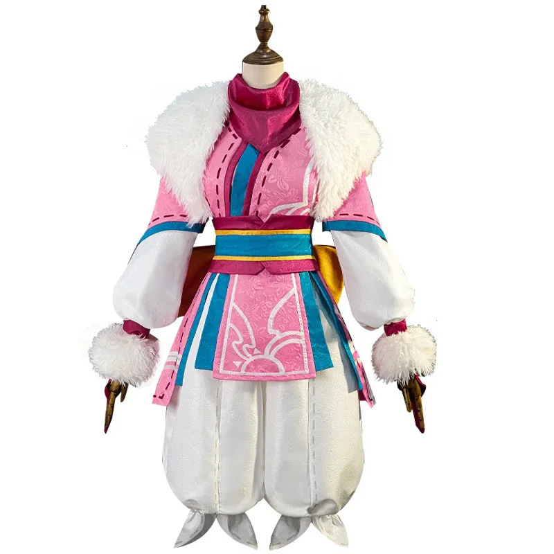 أزياء الصيادين الأبدية التأثيرية للنساء بدلة حفلات لطيفة مع قناع لعبة LOL زي كرنفال الهالوين مصنوع حسب الطلب