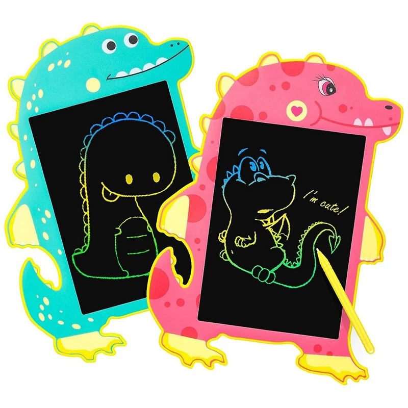 8.5 Inch Drawing Board Pink Dinosaur Toy LCD Writing Tablet Pad Children Drawing Tablet Educational Toy For Boy Girl Easy To Use