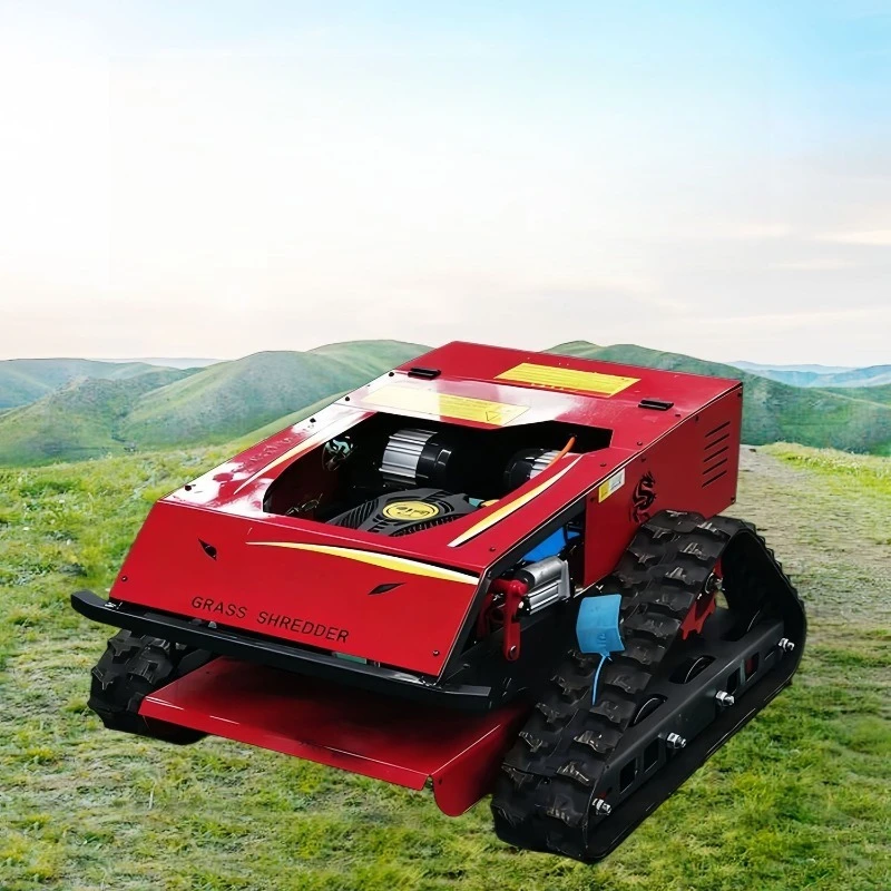 Crawler lawn mower, remote control all-terrain portable orchard mower