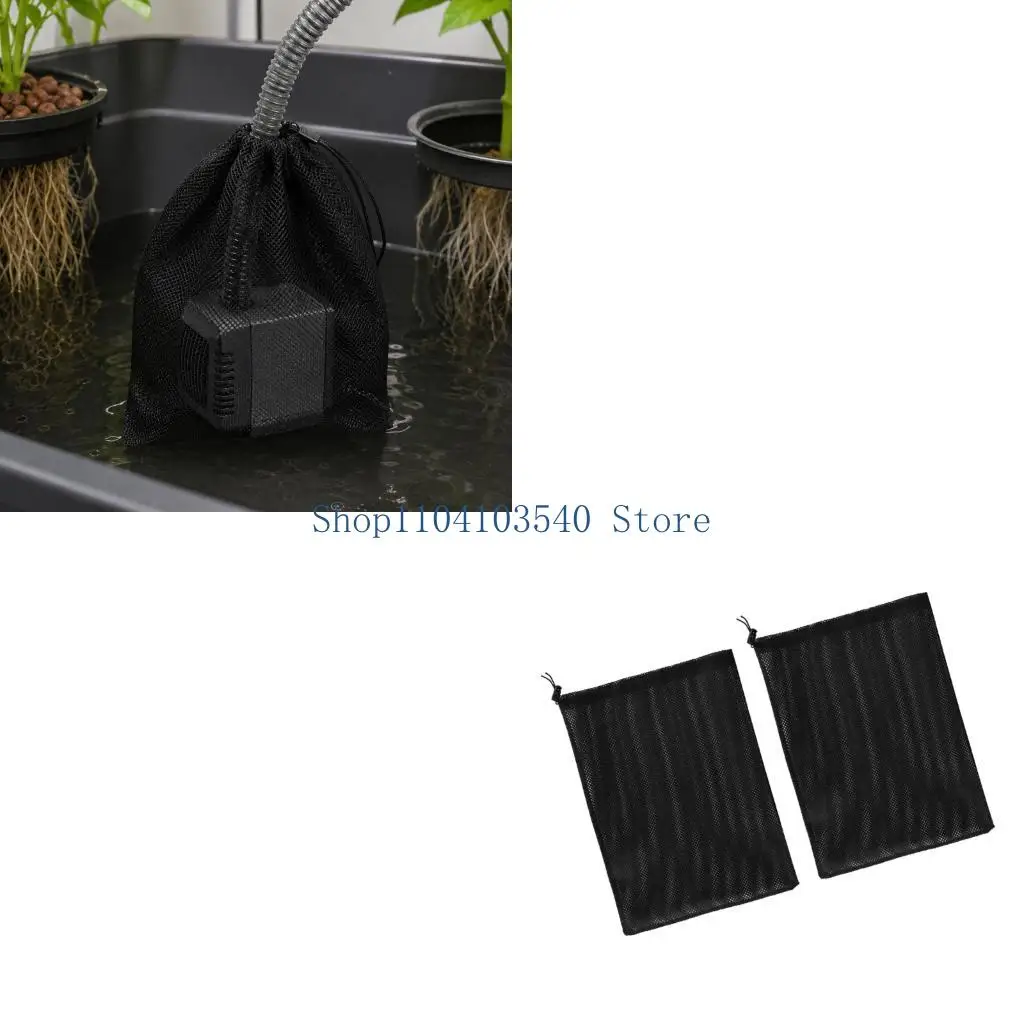 02DC Black Pump Filter Net Bag Set for Pond and Routine Pump Care