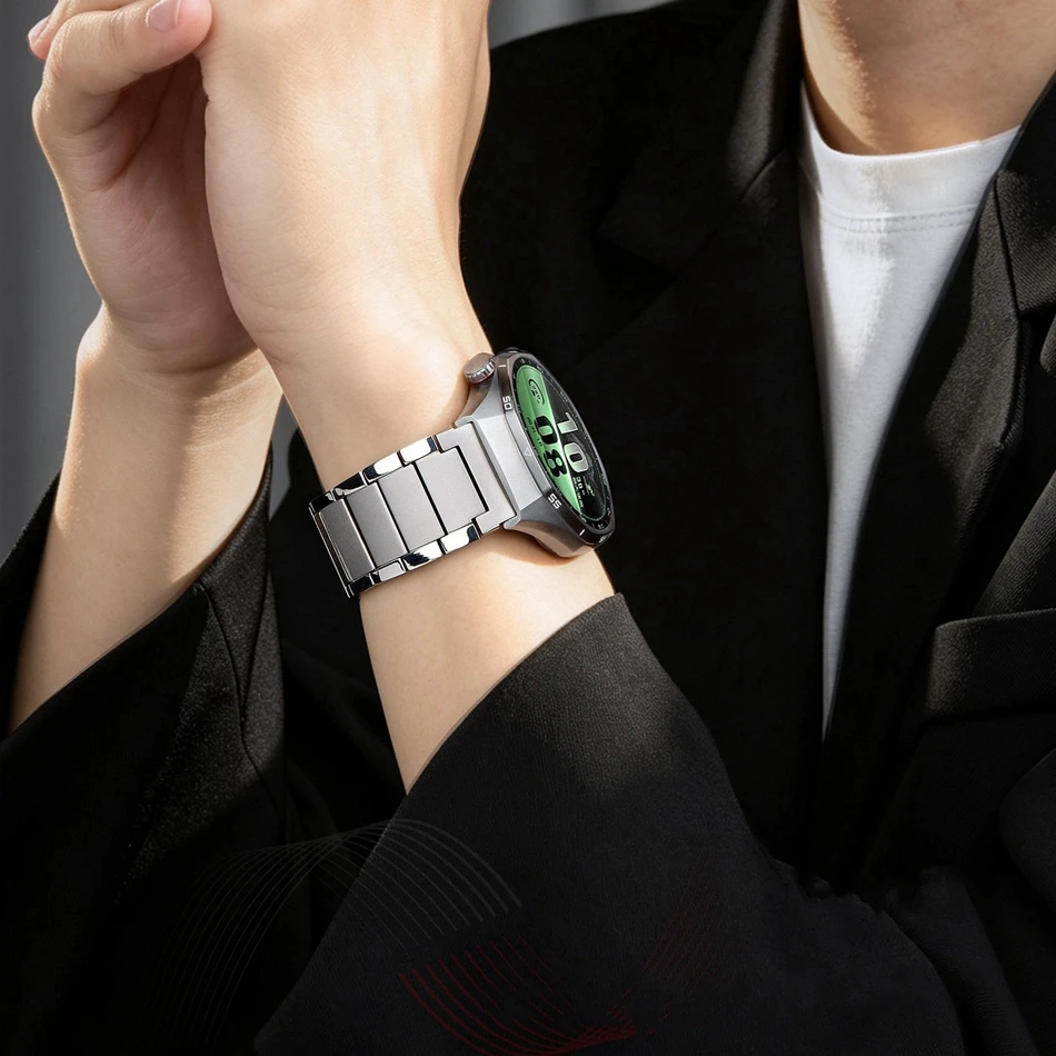 22mm Strap For Samsung Galaxy Watch 9 8 Classic 40/44/46mm Ultra 2/1 2026 47mm Huawei GT 6 Titanium Matte Three Bead Watch Band