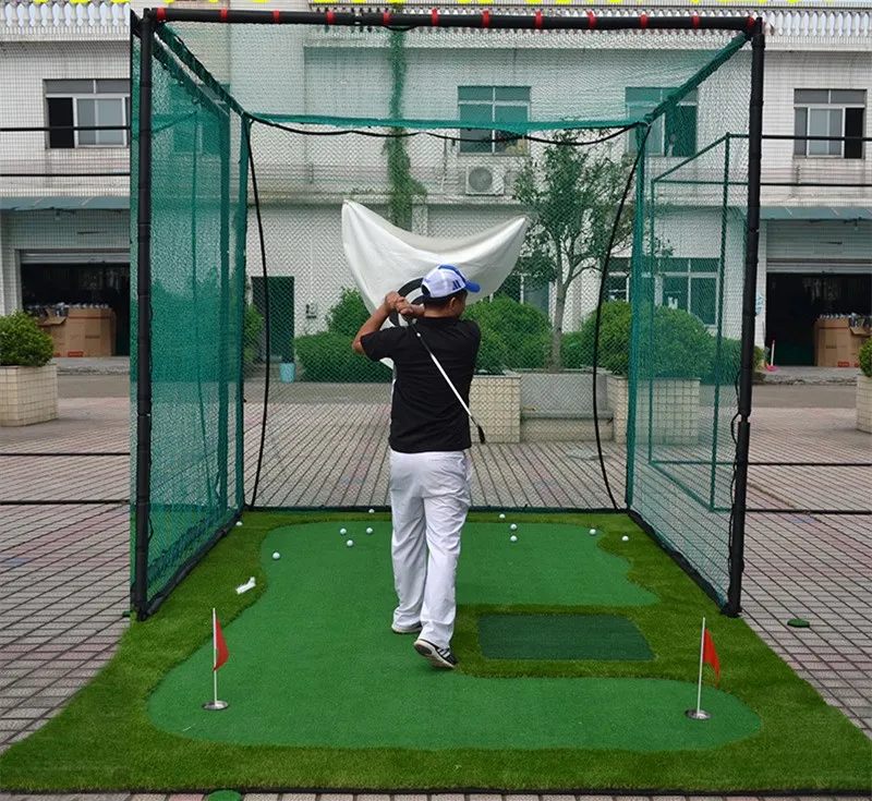 2021 factory price custom 3mx3mx3m outdoor Golf Practice Training Driving Hitting Net