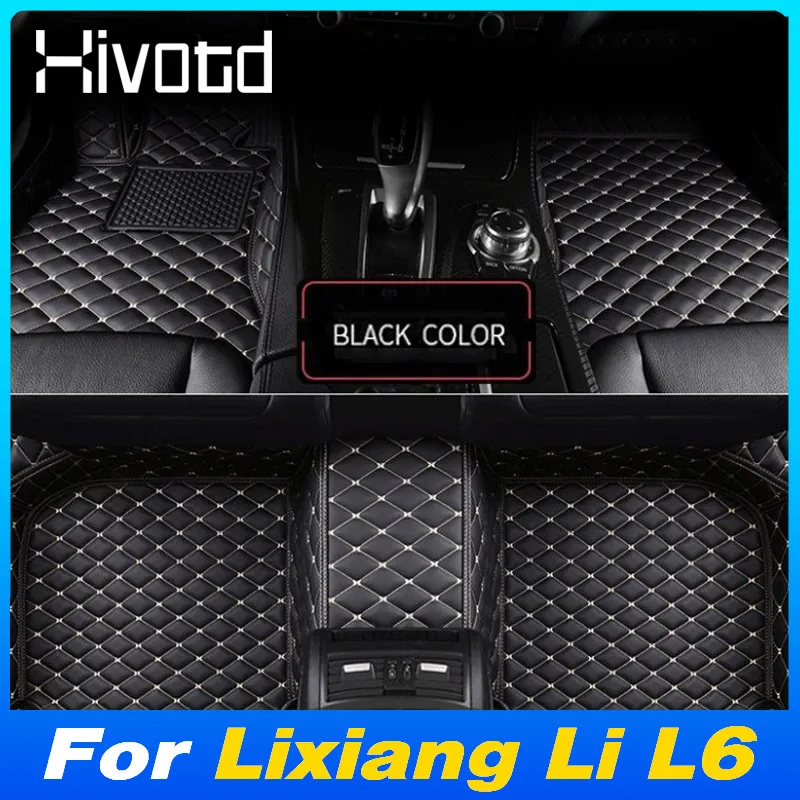 

Автомобильные коврики из искусственной кожи, водонепроницаемые пыленепроницаемые подушки для ног, комплект защиты, аксессуары для интерьера для Lixiang Li L6 2024