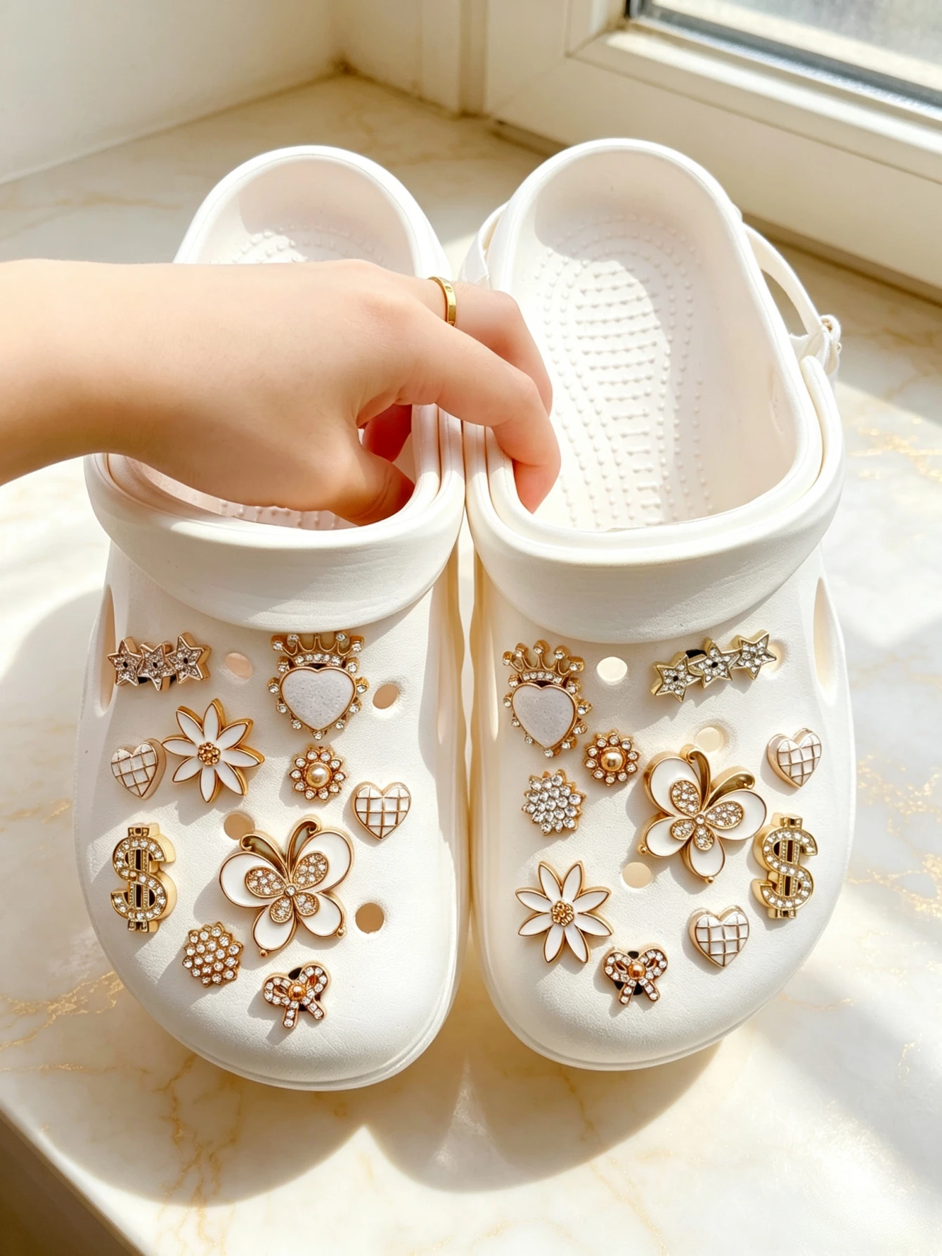 20-piece shoe decoration DIY casual shoe decoration - An interesting and versatile way to personalize your footwear