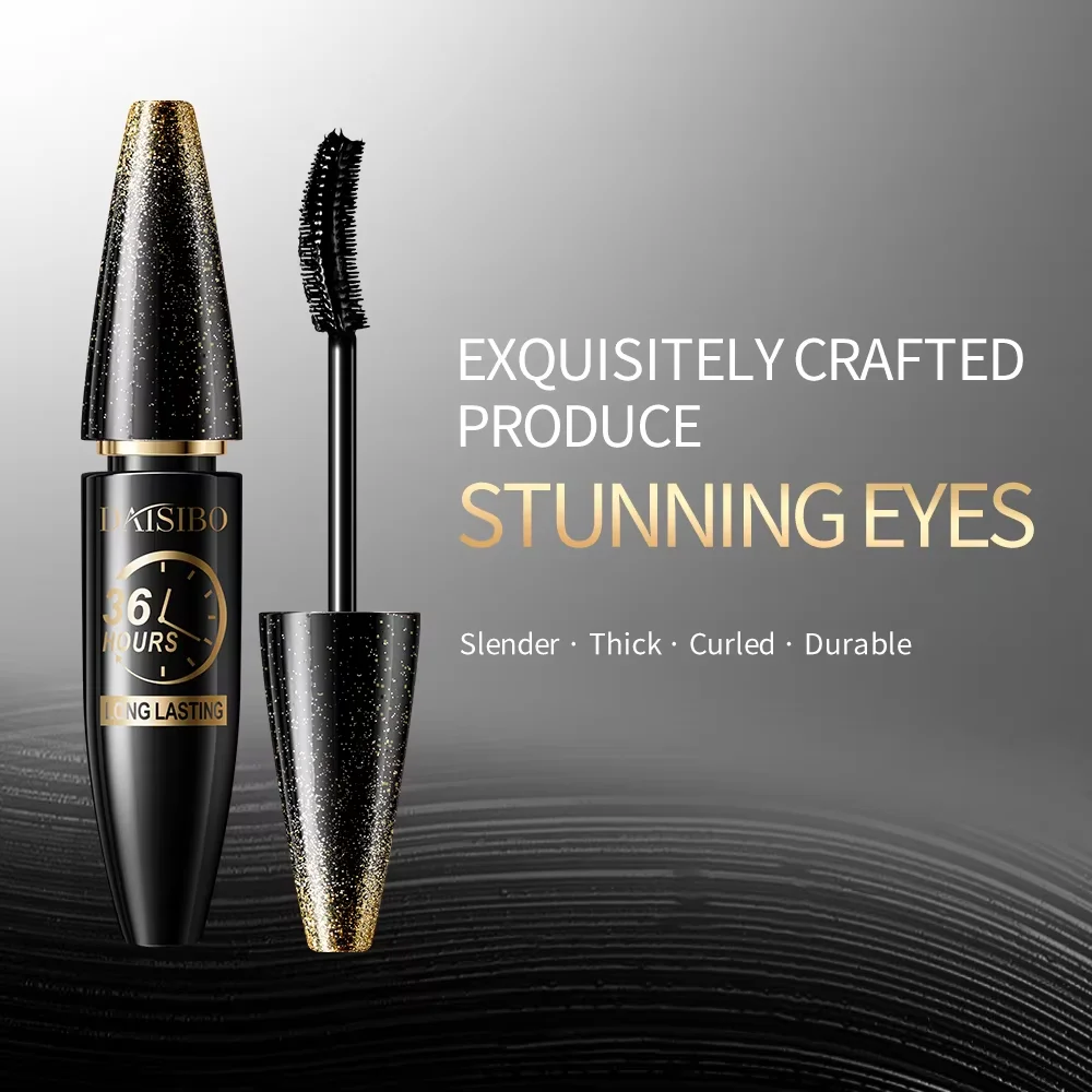 มาสคาร่ากันน้ำ 4D สีดำ ช่วยให้ขนตายาวขึ้น หนาขึ้น ด้วยเส้นใยไหม สำหรับแต่งหน้าผู้หญิง ใช้เป็นเครื่องสำอางสำหรับดวงตา เหมาะสำหรับเป็นของขวัญ