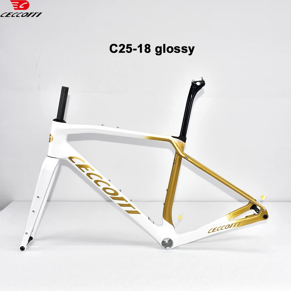 

2026 Full Carbon Frame Gravel Bicycle with Internal Full Hidden Cable, Cyclocross Racing Disc Brake Bike DPD Shipping