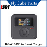 ISDT 405AC 60W 5A Smart Charger XT60 for 1~4S LiFe LiHv LiPo 1~7S Pb 1~12S NiMH/Cd Battery  Accessories RC