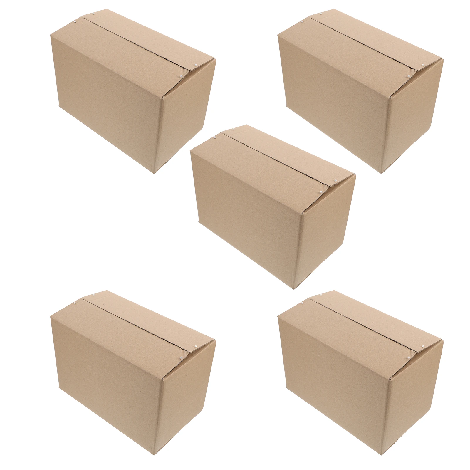 5pcs Shipping Boxes Corrugated Cardboard Packaging For Small Business Moving Mailer Boxes Paper Box Bulk Pack