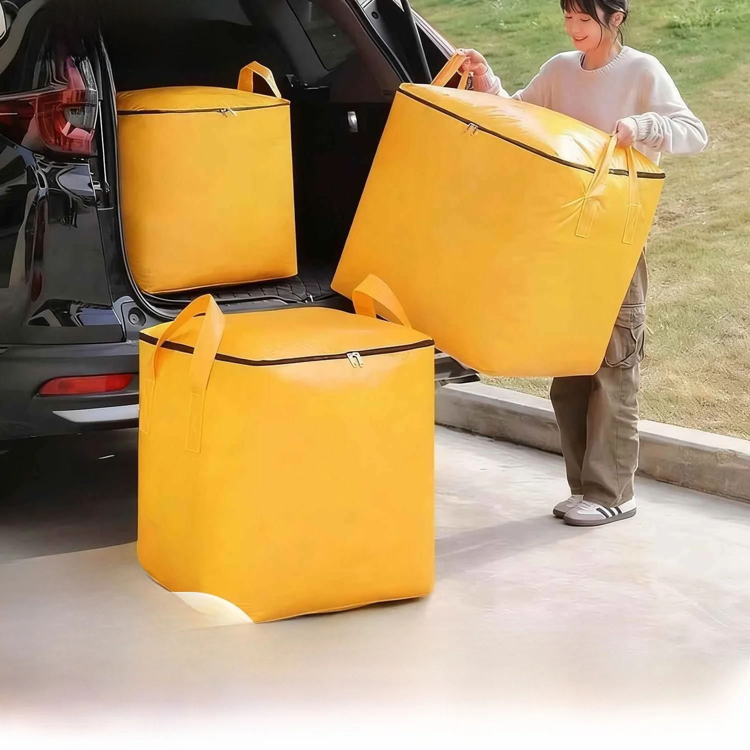 

Large Capaci Moving Paing Bag Thiened Waterproof Woven Bag Durable Storage Organizer Bag Household Dustproof Tools