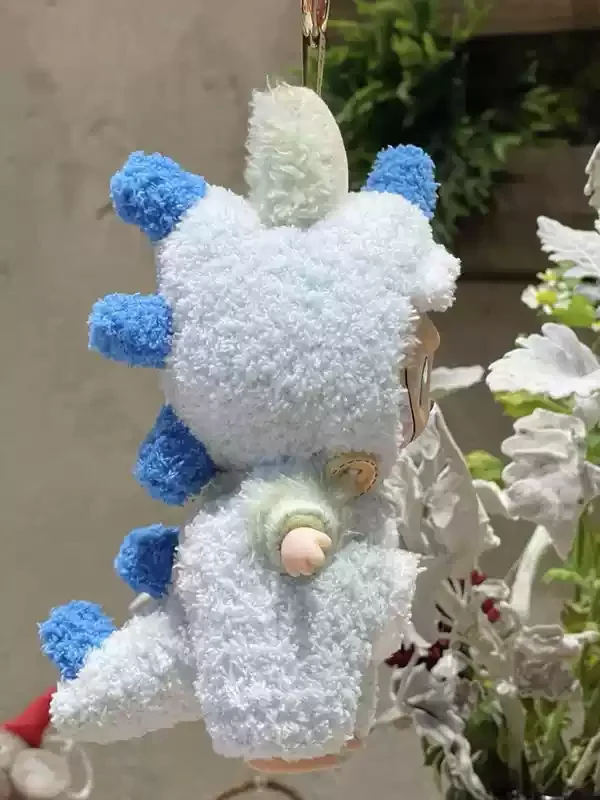 Per 17 CENTIMETRI Labubu Macaron NNO Dollo Bambola Appesa Ornamento Panno Fatto A Mano Pullip Stand Postura Bambole Giocattolo Da Collezione Vestiti per le Bambole