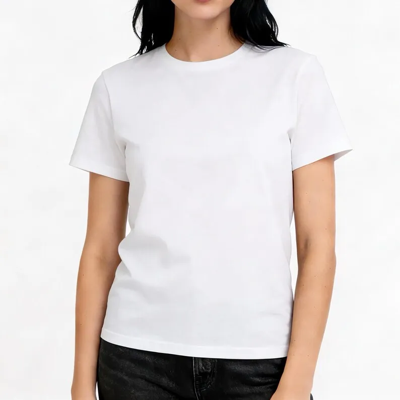 

Summer Men T Shirt Cotton Tops Women Solid Color Blank Tshirts O-neck Round Collar Short-Sleeve Couple White Top Tees Clothing