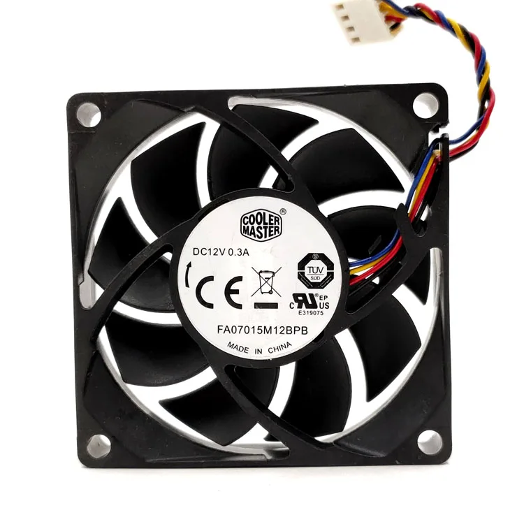 70mm 7cm Cpu PWM Mute Cooling Fan, FA07015M12BPB 7015 70X70X15mm DC 12V 0.3A Quiet Silent Low Noise Computer PC Fans