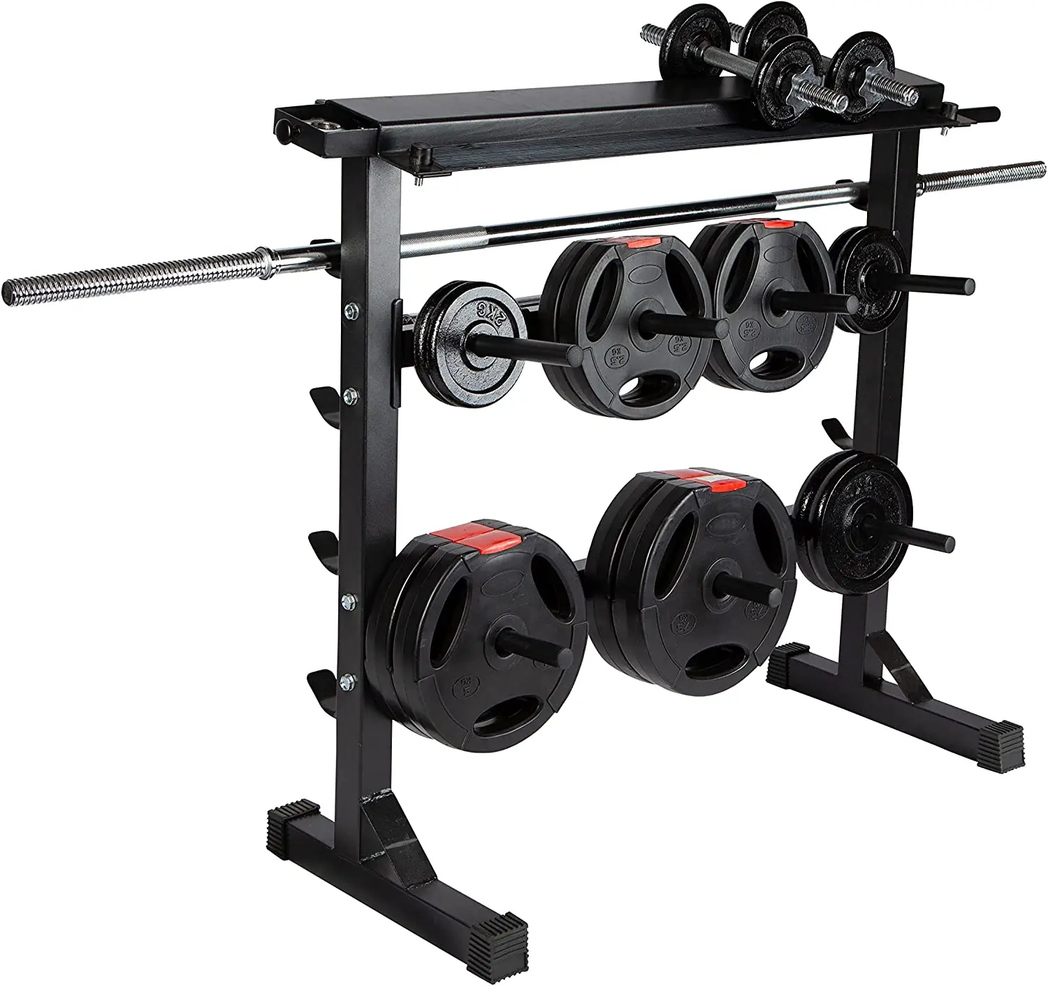 

Multi-Functional Storage Rack Barbell/Weight Plate/Dumbbell Organizer Equipment