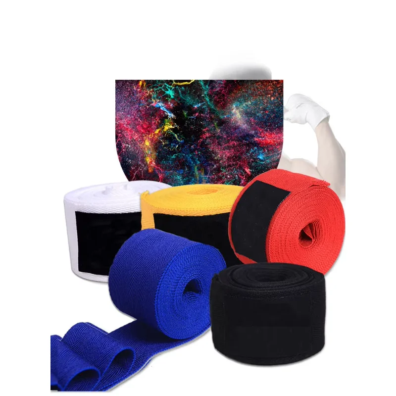 2 Rolls 1.5/2/3/5M Cotton Boxing Bandage Sports Strap Sanda Gauntlets MMA Hand Gloves Wraps Belt Wraps Bandage For Competition