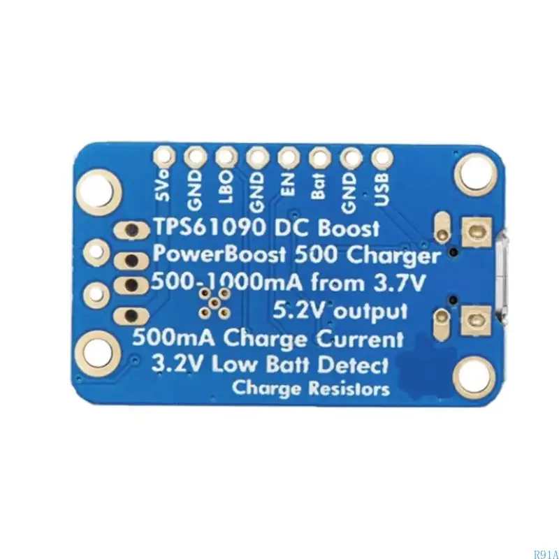 R91A 500MA PowerBoost 500 Зарядное устройство Портативное перезаряжаемое USB 5 В для проекта