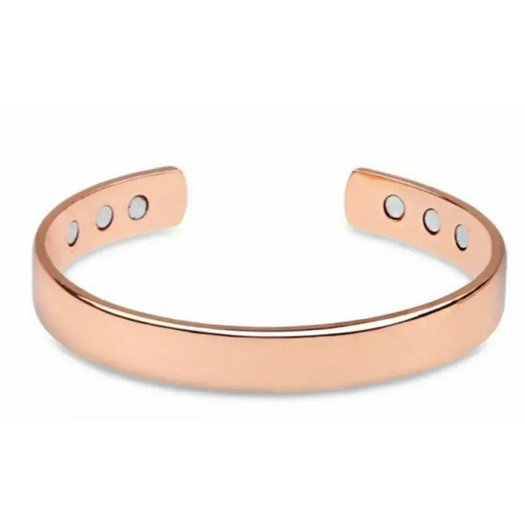 Pure Copper Magnetic Bracelet Arthritis Therapy Energy Bangle Jewelry Pain Relief Bio Magnetic Copper Energy Bracelet for Women