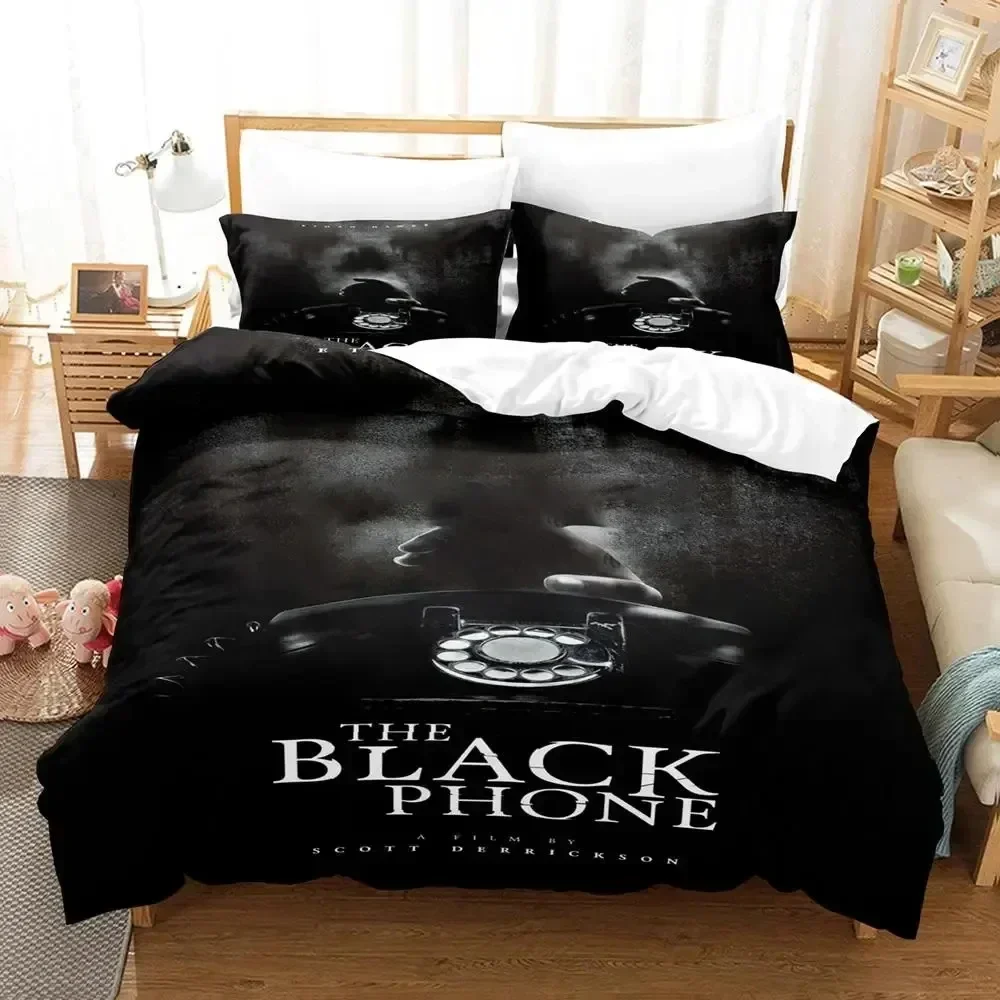 3D Print Black Phone Bedding Set Duvet Cover Bed Set Quilt Cover Pillowcase Comforter king Queen Size Boys Adult Bedding Set