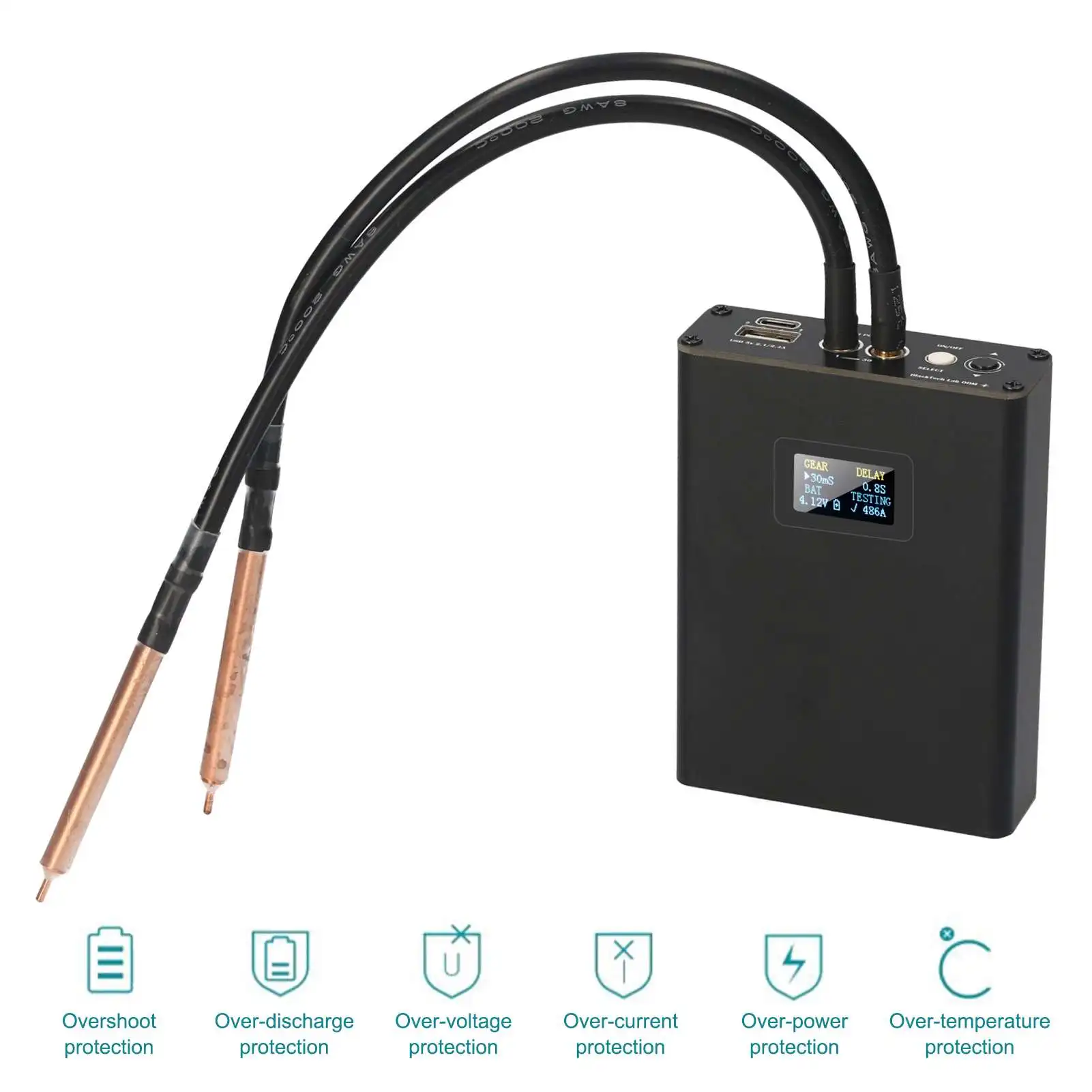 4.62KW Portable Spot Welding Machine Micro Spot Welder for iPhone Andriod Battery Flex Replacement Repair Pen Tool 18650 Battery