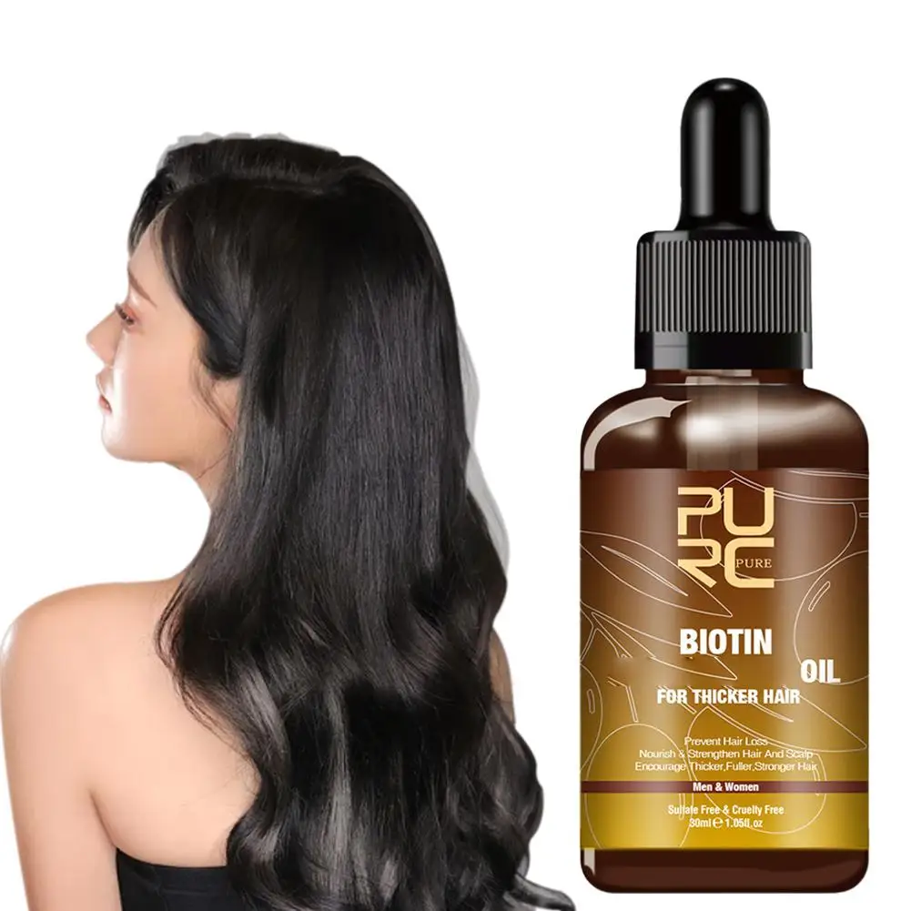 Biotin Hair Essence Oil Ginger Anti-hair Loss Serum Scalp Treatment Deep Nourishing And Moisturizing Hair Care Products