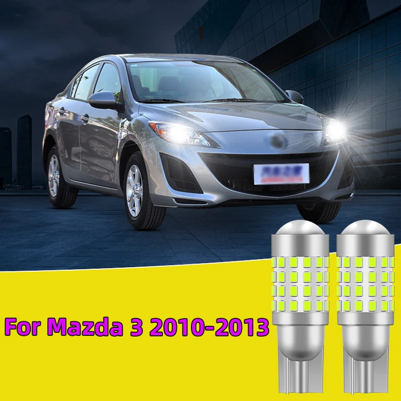 

2PCS For Mazda 3 2010-2014 Car T10 Led Traffic Bulb width light side marker position Signal Lamp 12V24V Clearance Lights White