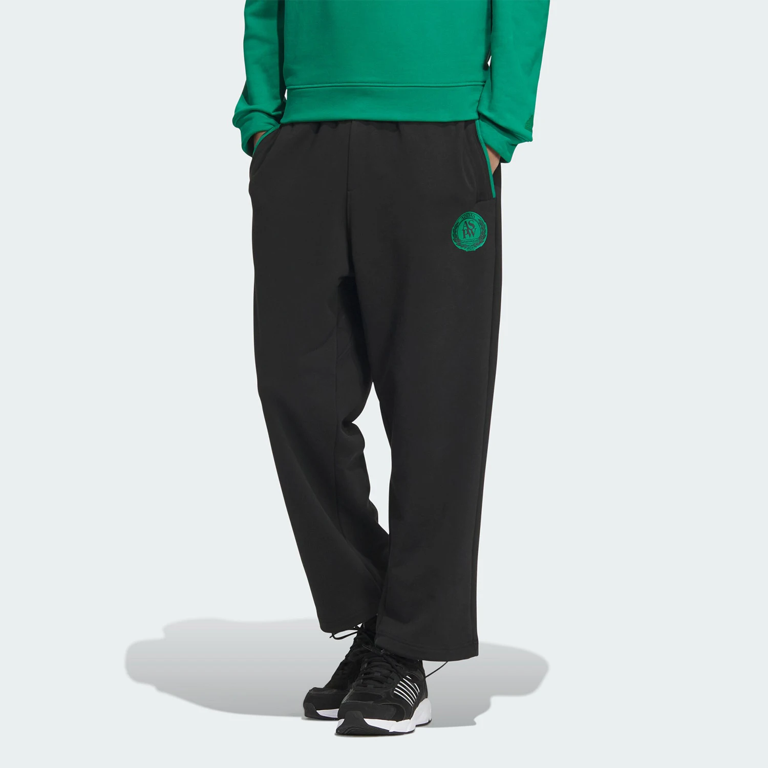 

Официальные оригинальные мужские вязаные свободные повседневные спортивные брюки Adidas 2024, JD1594