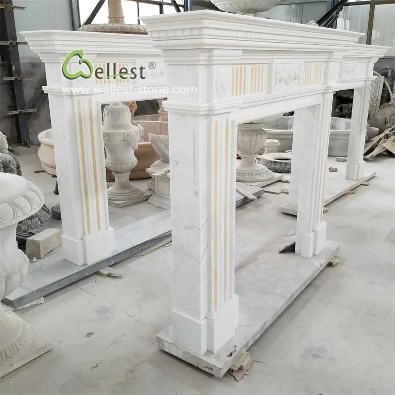 

European Simplicity Marble Fireplace Frame With Good Price