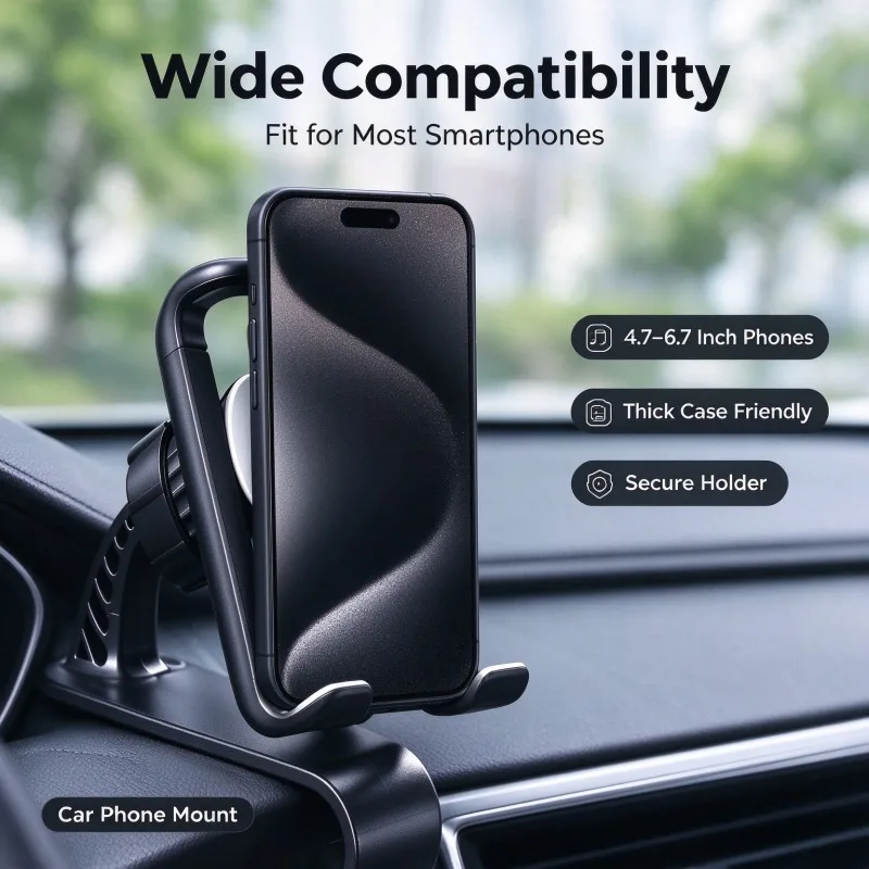 Universal Car Phone Holder Mount 360 Rotation