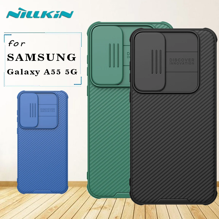 

for Samsung Galaxy A55 5G Case Nillkin Camshield Pro Lens Camera Protector Shockproof Back Cover For Samsung Galaxy A55 5G