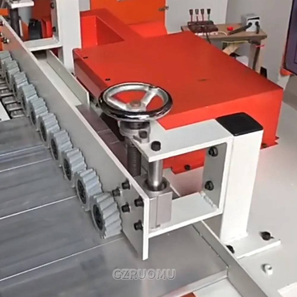 ماكينة تصحيح مقبض خزانة الأثاث الخشبي ماكينة تشقيب وتجعيد الألواح الخالية من الغبار ماكينة تشقيب وتغذية أوتوماتيكية بالكامل #5