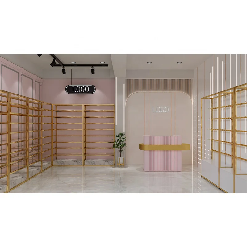 customized.Ladies Footwear Display Showroom Checkout Counter Handbag Store Furniture Design Decoration Shoe Display Shelves