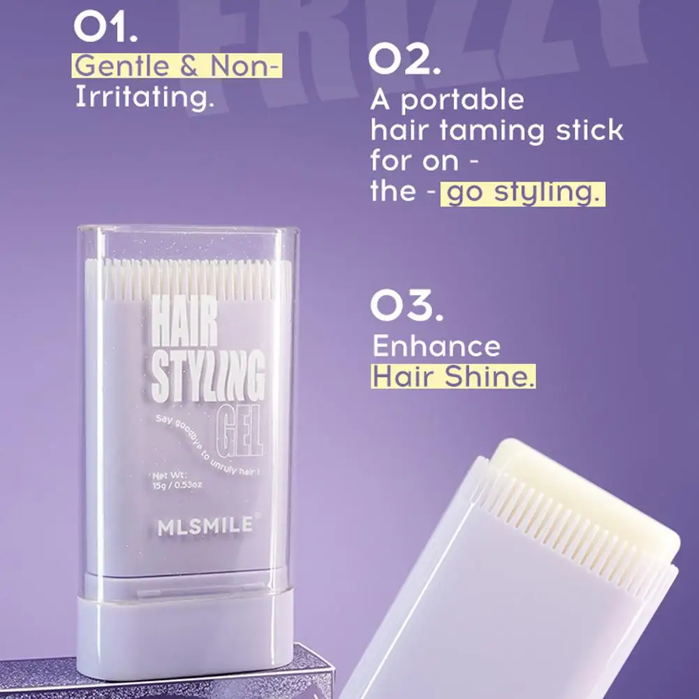 

Hair Wax Stick With Comb Teeth For Long-lasting Shaping, Hair Breaking And Tidying Cream, Hair Breaking Tool W7C5