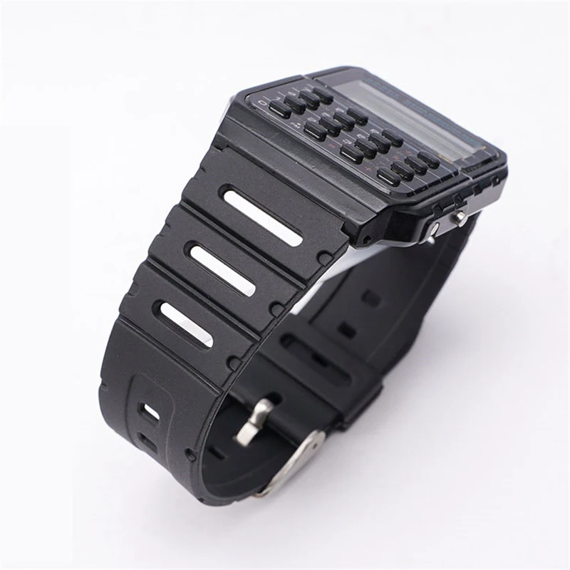 حزام مطاطي لـ G Shock CA-53W حزام الساعات CA-61W/ FT-100W/ W-520U/ W-720G F108W/F91/F94/F84/F105/AE1200 استبدال الفرقة #1