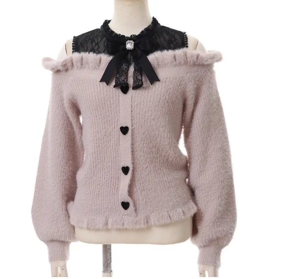 Godivana Liz Schulterfreier Wollmisch-Pullover 4