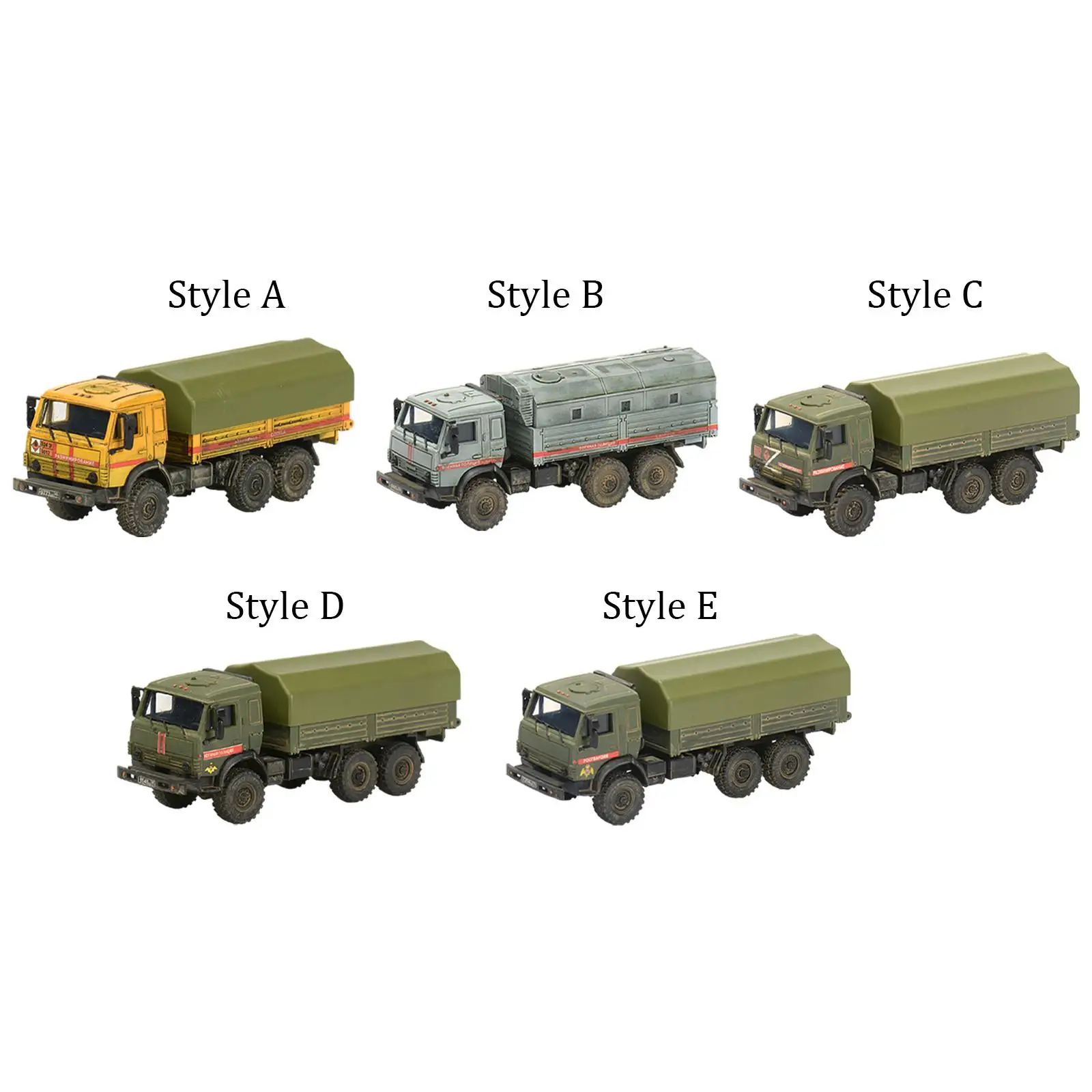 

1/72 Scale Armored Transport Truck Educational Toy Gift Display Table Scene DIY Assemble Model Toy for Children Boys Kids Adults