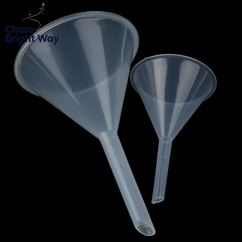 60/90mm Lab Plastic Filter Funnel Transparent Experimental Liquid Separation Tool