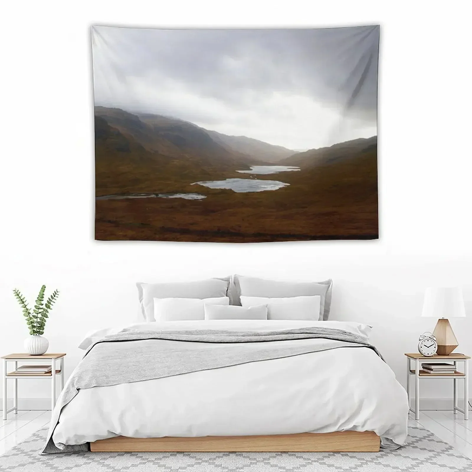 

Travel photo, Lakes and Sky: Isle of Mull, Scotland Tapestry Decor For Bedroom Outdoor Decoration Wall Decor Hanging Tapestry