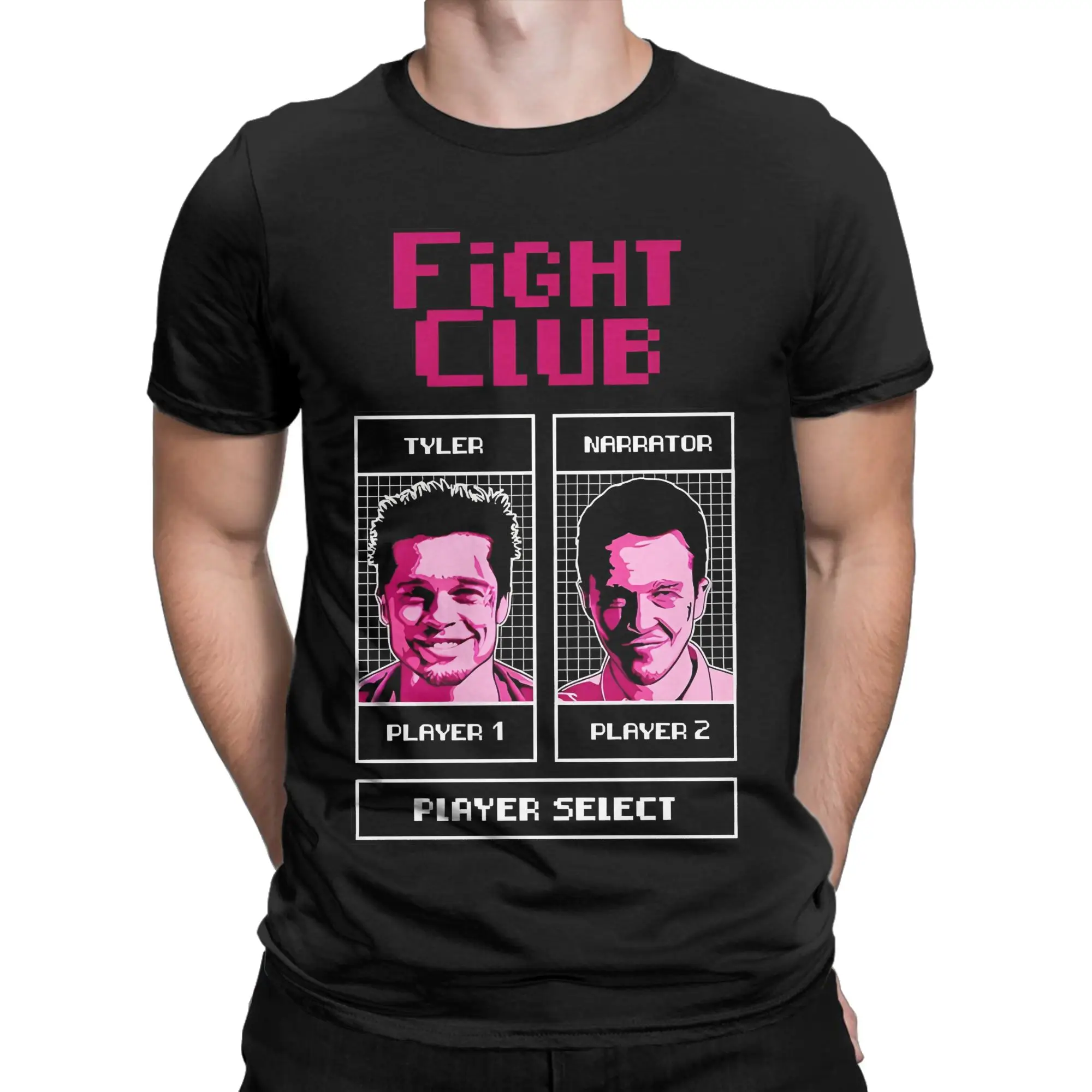 Tyler - Narrator Fight Club T-Shirts Men Women  Funny Cotton Tee Shirt Crew Neck Short Sleeve T Shirt Birthday Gift Clothing