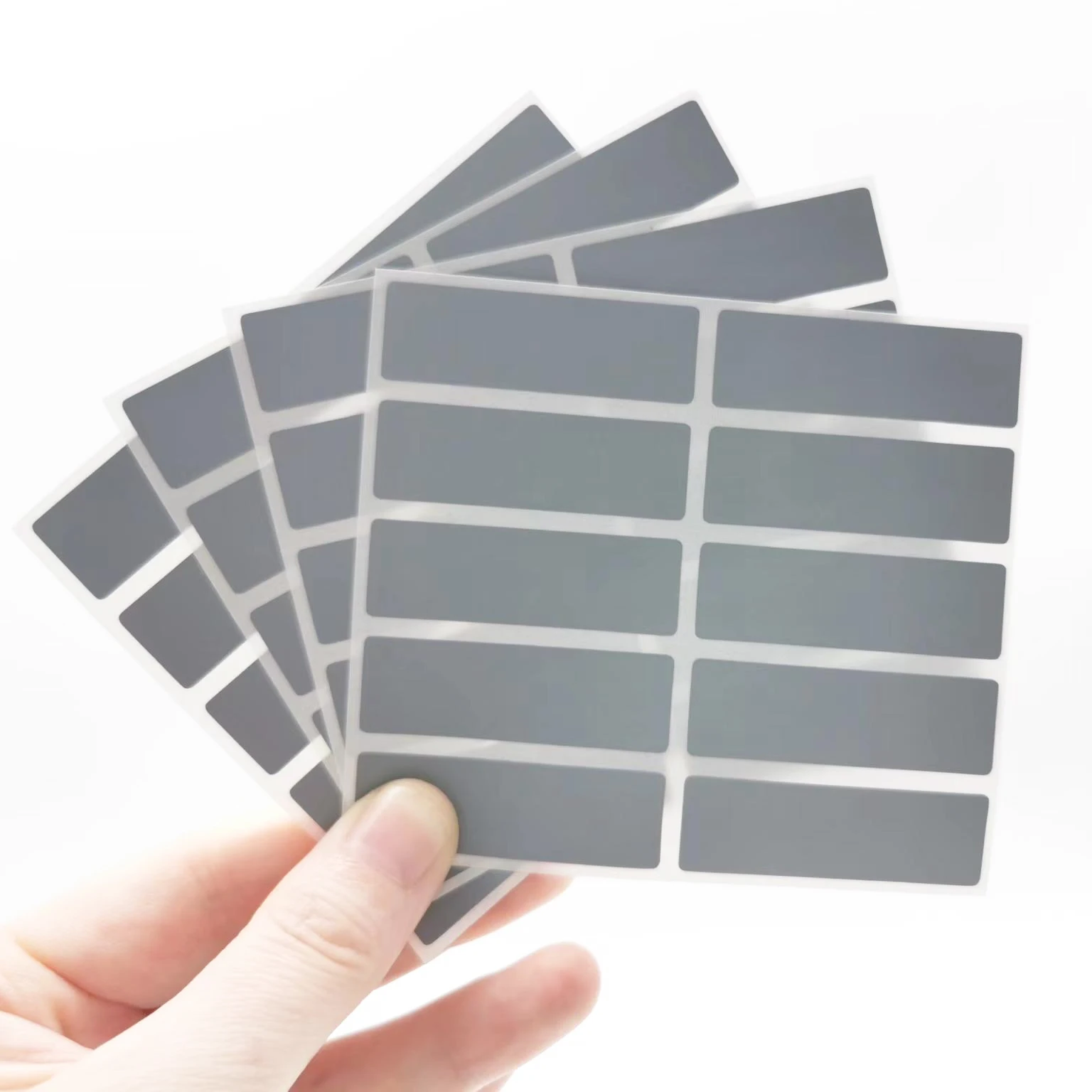 

1000PCS Gray rectangle adhesive Scratch off sticker DIY manual hand made scratch card Size15x48mm20x60mm26x60mm