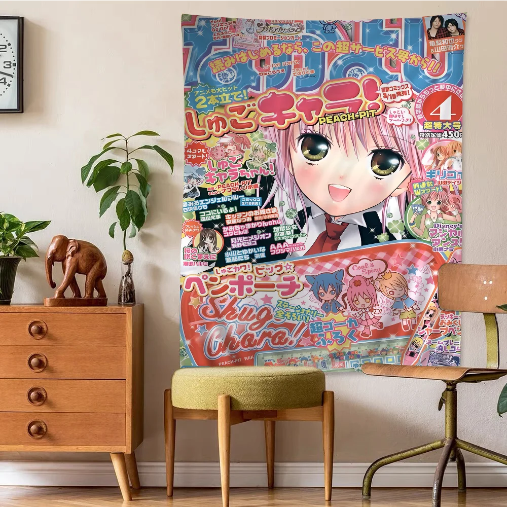 Shugo Chara Japan Cartoon Tapestry Art Science Fiction Room Home Decor Wall Hanging Home Decor