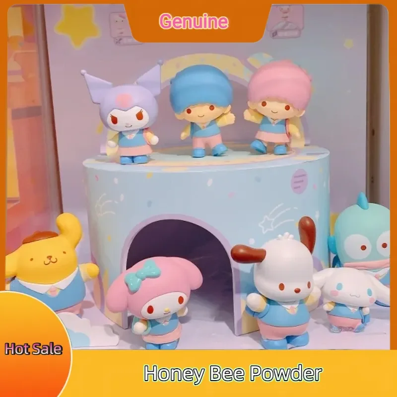 

Sanrio Back To School Series Blind Box Cinnamoroll Kuromi Pompompurin Pochacco Melody Surprise Mystery Box Customized Toy Gift