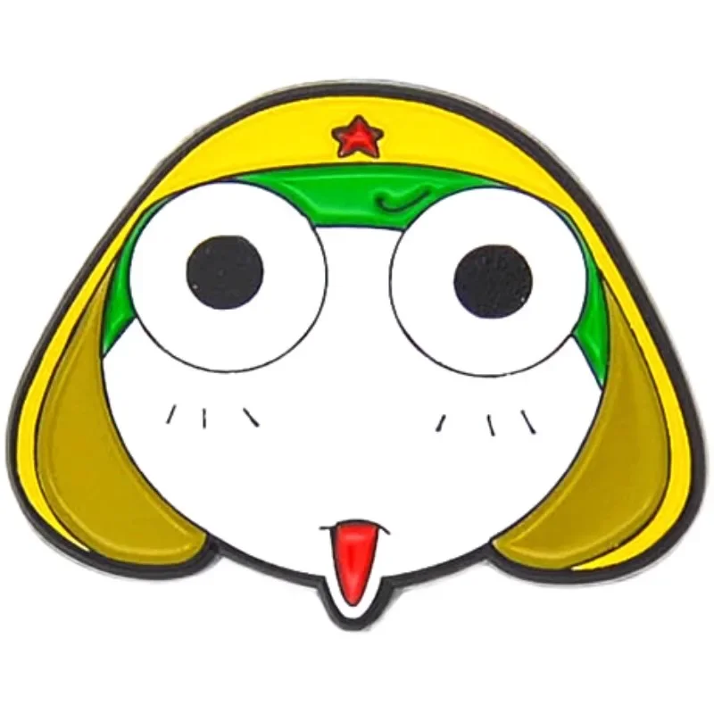 Cartoon Konijnengat Handgeschilderde Kikker Keroro Broche Badge Spelden Nostalgische Actie Figuur Kawaii Collectie Tas Accessoires