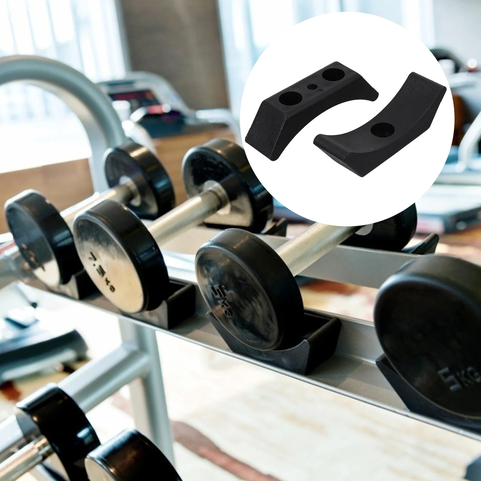 

5 pcs Stand For Fitness Equipment Floor Holders Rack For Dumbbells Protection Dumbbell Holder Dumbbell Brackets