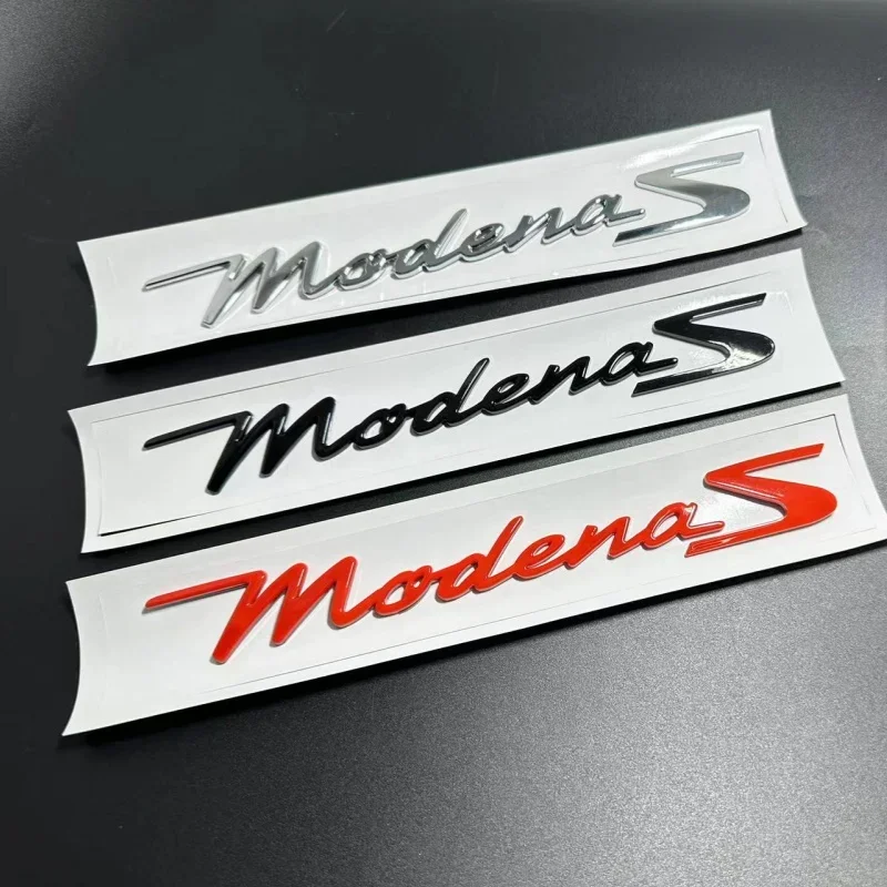 1Pcs 3D 2022 23 New for Maserati Car Label Modena S Tail Label Side Car Accessories