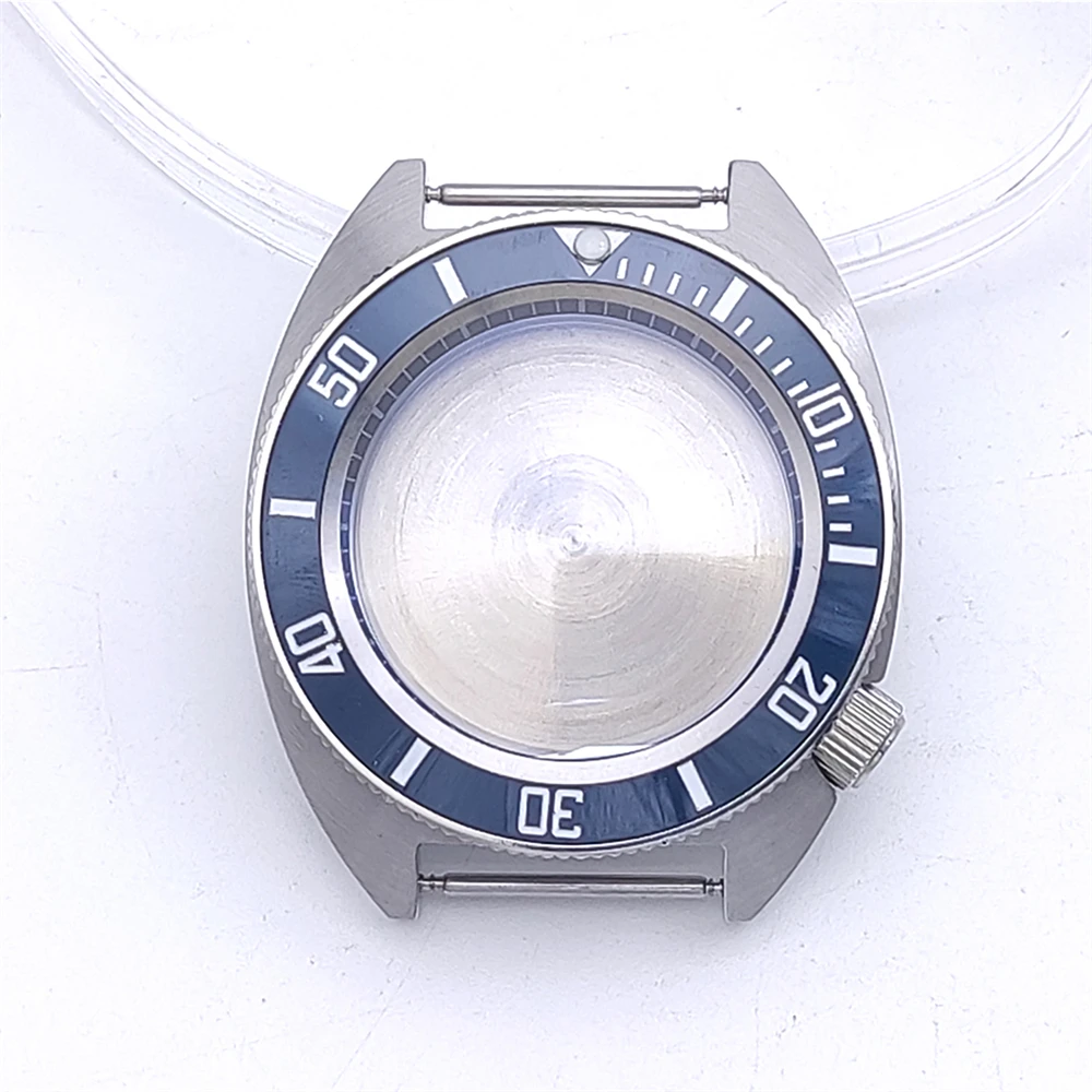 

NH35 Case Sapphire Glass 40mm Stainless Steel Ceramics Bezel Black White Inner Shadow Watch Case for NH35A NH36 Movement