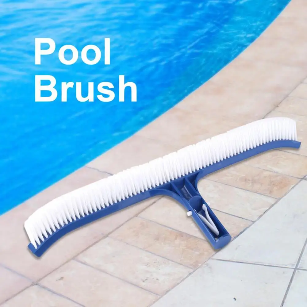 18 Inch Blue Swimming Pool Brush Handle Clean Brush Pool Wall Brush Swimming Cleaning Tools Cleaning Equipment