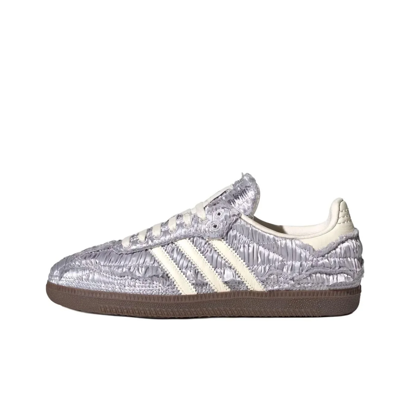 Adidas Originals x Caroline Hu SAMBA OG Zapatos de skate de caña baja Unisex Plata JP9283