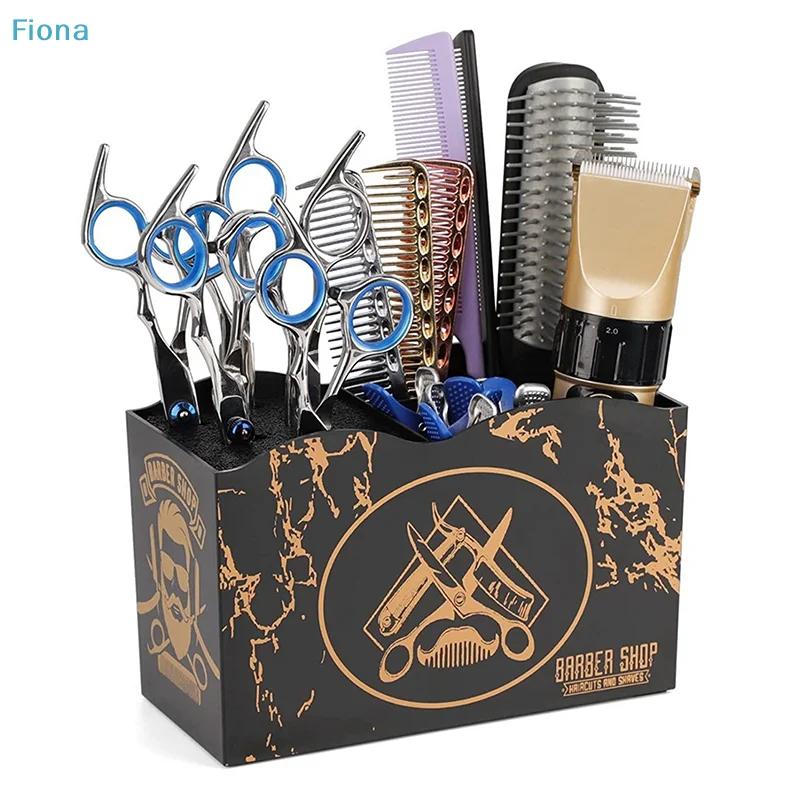 

✔Barber Tool Storage Box,Multi-Compartment Hair Styling Tool Organizer for Scissors,Clippers and Combs