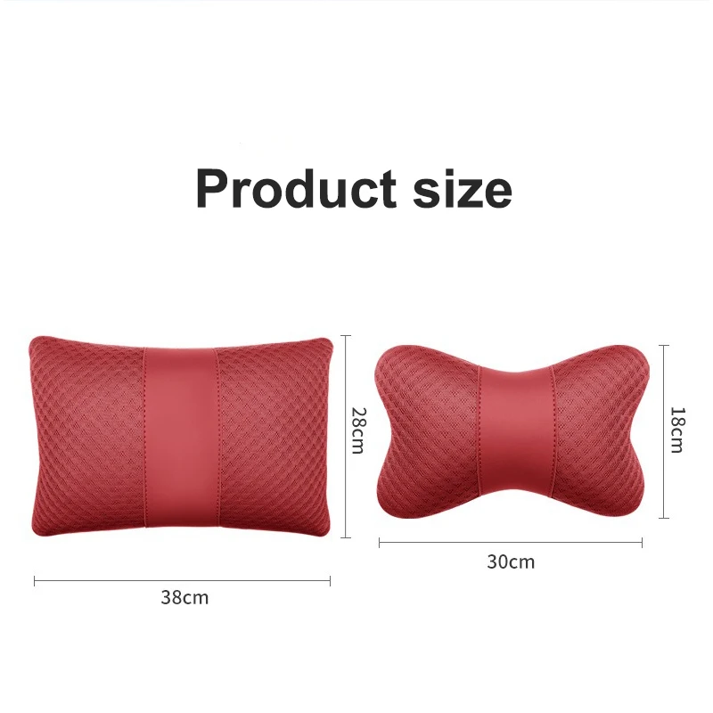 Car Headrest Lumbar Support Set Neck Support Pillow Waist Cushion Back Cushion For Mercedes Benz AMG W124 W202 W203 W204 W210